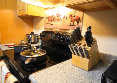 The Tradewinds Paniolo Ranch House kitchen is well-appointed.